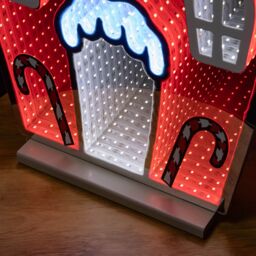 Samuel Alexander 66cm Light up Gingerbread House Christmas Decoration with Red & White LEDs - thumbnail 8