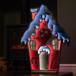 Samuel Alexander 66cm Light up Gingerbread House Christmas Decoration with Red & White LEDs - thumbnail 3