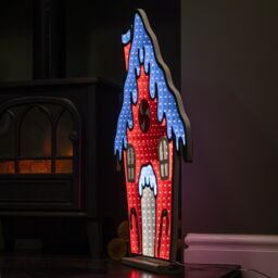 Samuel Alexander 66cm Light up Gingerbread House Christmas Decoration with Red & White LEDs - thumbnail 6