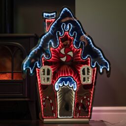 Samuel Alexander 66cm Light up Gingerbread House Christmas Decoration with Red & White LEDs - thumbnail 4