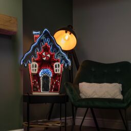 Samuel Alexander 66cm Light up Gingerbread House Christmas Decoration with Red & White LEDs - thumbnail 2