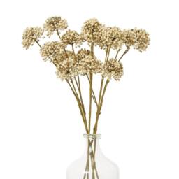 Hill Interiors Allium Spray Artificial Flower in Brown - thumbnail 4