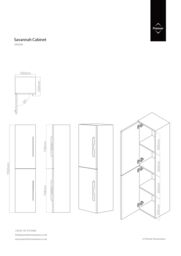 Orsina Vida Oak Effect 1 Drawer 1 Door Standing Cabinet in White - thumbnail 5