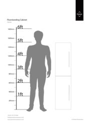 Orsina Vida Oak Effect 1 Drawer 1 Door Standing Cabinet in White - thumbnail 3
