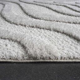 The Rug Shop UK Cream Abstract Modern Cream White Easy To Clean Area Rug - Size: 160 cm x 230 cm - thumbnail 3