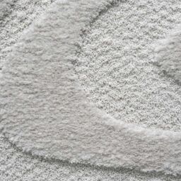 The Rug Shop UK Cream Abstract Modern Cream White Easy To Clean Area Rug - Size: 160 cm x 230 cm - thumbnail 2