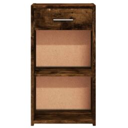 Berkfield Home Bedside Cabinets 2 pcs Smoked Oak 35x34x65 cm Engineered Wood in Brown - Size: 35 x 34 x 65 cm - thumbnail 6