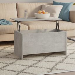 Berkfield Home Coffee Table Concrete Grey 102x55.5x52.5 cm Engineered Wood - thumbnail 1