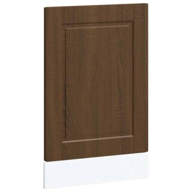 Berkfield Home Dishwasher Panel Porto Brown Oak 45x1, 5x67 cm Engineered Wood - image 1