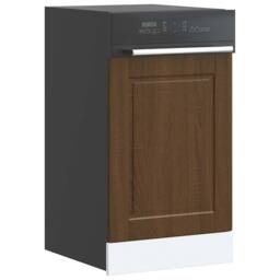 Berkfield Home Dishwasher Panel Porto Brown Oak 45x1, 5x67 cm Engineered Wood - thumbnail 2