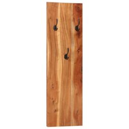 Berkfield Home Wall-mounted Coat Racks 2 pcs 36x3x110 cm Solid Acacia Wood in Brown - Size: 36 x 3 x 110 cm - thumbnail 2