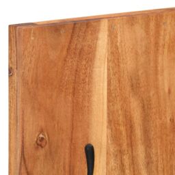 Berkfield Home Wall-mounted Coat Racks 2 pcs 36x3x110 cm Solid Acacia Wood in Brown - Size: 36 x 3 x 110 cm - thumbnail 5