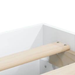 Berkfield Home Bed Frame with Drawers without Mattress White 150x200 cm King Size - thumbnail 9