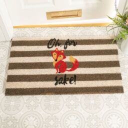 Artsy Mats Fox Sake Large Doormat - Size: 45 cm x 75 cm - thumbnail 1