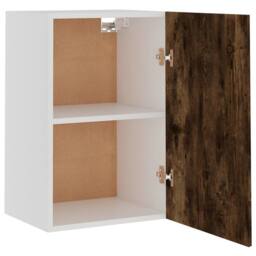 Berkfield Home Hanging Cabinet Smoked Oak 39.5x31x60 cm Engineered Wood in Brown - thumbnail 6