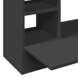 Berkfield Home Modern Wall-Mounted Desk Black 105x48x75 cm Engineered Wood - Size: 105 x 48 x 75 cm - thumbnail 8