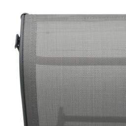 Berkfield Home Sun Lounger Aluminium & Textilene in Grey - thumbnail 7