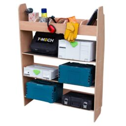 Monstershop Ford Transit Custom Toolbox Van Racking in Terracotta - thumbnail 4