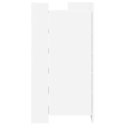 Berkfield Home Shoe Cabinet White 52x37.5x100 cm Engineered Wood - thumbnail 4