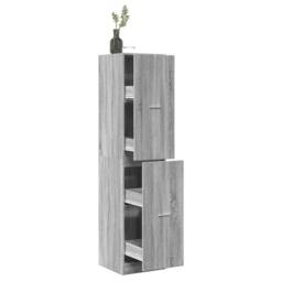 Berkfield Home Elegant Apothecary Cabinet¬†Grey Sonoma 40x41x174.5 cm Engineered Wood in Grey - thumbnail 2