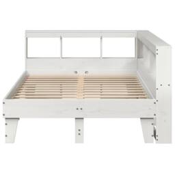 Berkfield Home Bookcase Bed without Mattress White 140x190cm Solid Wood Pine - Size: 140x190 cm - thumbnail 7