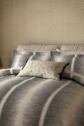 Harlequin 'Chaco' Cotton Duvet Cover Set in Beige - Size: King - thumbnail 2