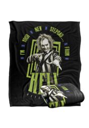 Warner Brothers Beetlejuice 50x60 Stepdad Silky Touch Super Soft Throw Blanket in White - thumbnail 2