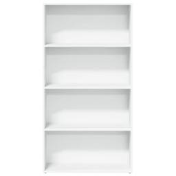 Berkfield Home Bookcase White 80x30x152 cm Engineered Wood - Size: 80 x 30 x 152 cm - thumbnail 4