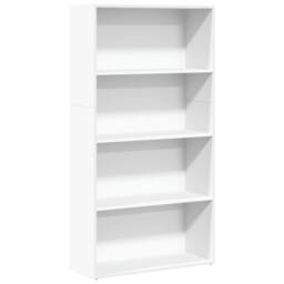 Berkfield Home Bookcase White 80x30x152 cm Engineered Wood - Size: 80 x 30 x 152 cm - thumbnail 2