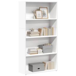 Berkfield Home Bookcase White 80x30x152 cm Engineered Wood - Size: 80 x 30 x 152 cm - thumbnail 1