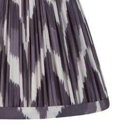 Netlighting Bibury Blue Table Lamp Grey Fabric Zigzag Shade 20cm B22 - thumbnail 6