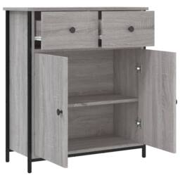 Berkfield Home Sideboard Grey Sonoma 70x30x80 cm Engineered Wood - Size: 70 x 30 x 80 cm - thumbnail 5