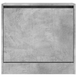 Berkfield Home Shoe Cabinet Concrete Grey 60x21x57 cm Engineered Wood - Size: 60 x 21 x 57 cm - thumbnail 5