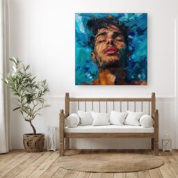 "Warren Reed - Designer Vivid Serenity Canvas - Size: W30"" x H30""" - thumbnail 1