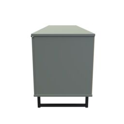 Ready Assembled 2 U Fuji 2 Door 1 Drawer Wide TV Unit (Ready Assembled) in Pale Green - thumbnail 2