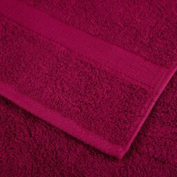 Berkfield Home Premium Guest Towels SOLUND 2pcs Bordeaux 30x50cm 600gsm in Red - thumbnail 6