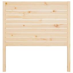 Berkfield Home Beautiful Bed Headboard 81x4x100 cm Solid Wood Pine in Light Beige - Size: 81 x 4 x 100 cm - thumbnail 1