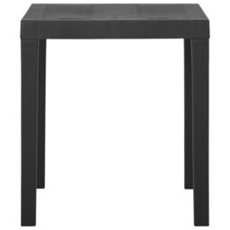 Berkfield Home Garden Table Grey 79x65x72 cm Plastic - Size: 79 x 65 x 72 cm - thumbnail 3