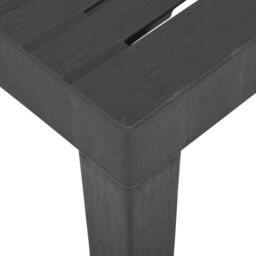 Berkfield Home Garden Table Grey 79x65x72 cm Plastic - Size: 79 x 65 x 72 cm - thumbnail 4