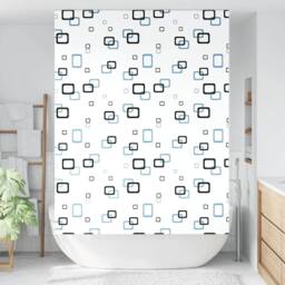 Berkfield Home Shower Roller Blind 160x240 cm Fabric Width 156 cm in White - thumbnail 3