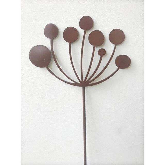 Poppyforge Cow Parsley Stake 5Ft (Pack of 3) - Steel - W20.3 x H151.1 cm - BM/RtR in Brown - image 1
