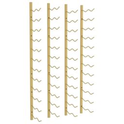Berkfield Home Wall Mounted Wine Rack for 24 Bottles 2 pcs Gold Iron - thumbnail 2