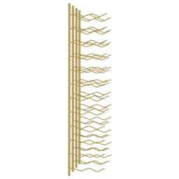 Berkfield Home Wall Mounted Wine Rack for 24 Bottles 2 pcs Gold Iron - thumbnail 5