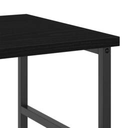 Berkfield Home Modern Bookshelf Black Oak 50x33x82 cm Engineered Wood & Steel - Size: 50 x 33 x 82 cm - thumbnail 8