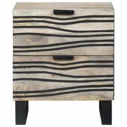 Berkfield Home Stylish Bedside Tables with Drawer 2 pcs Walnut 40 x 33.5 x 46 cm - thumbnail 4