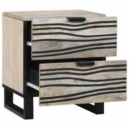 Berkfield Home Stylish Bedside Tables with Drawer 2 pcs Walnut 40 x 33.5 x 46 cm - thumbnail 1