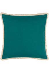 Furn Cypressa Floral Mosaic 100% Cotton Cushion in Teal - Size: 50 cm x 50 cm - thumbnail 2