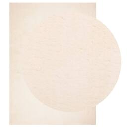 Berkfield Home Rug HUARTE Short Pile Soft & Washable Beige 120x170 cm - Size: Medium - thumbnail 1