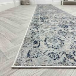 runrug Hallway Carpet Runner Rug - Soft & Comfy, Non-Slip, 8mm - 'Via Veneto' in Mid Grey - Size: 66 cm x 180 cm - thumbnail 6