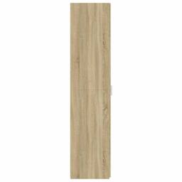 Berkfield Home Highboard Sonoma Oak 30x42.5x185 cm Engineered Wood in Light Oak - thumbnail 5